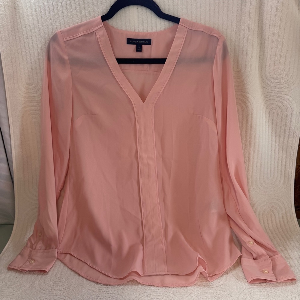 Banana Republic Women's Pink Blouse